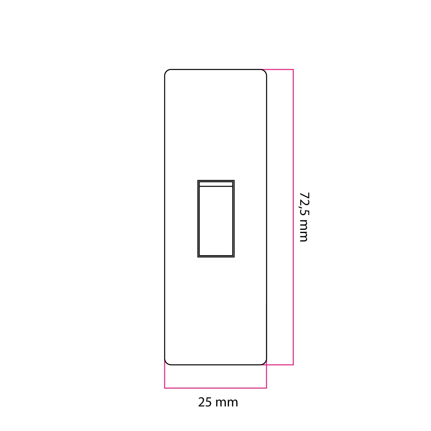 Interruttore unipolare a bascula di forma cilindrica con morsetto di terra - Bianco - Creative Cables