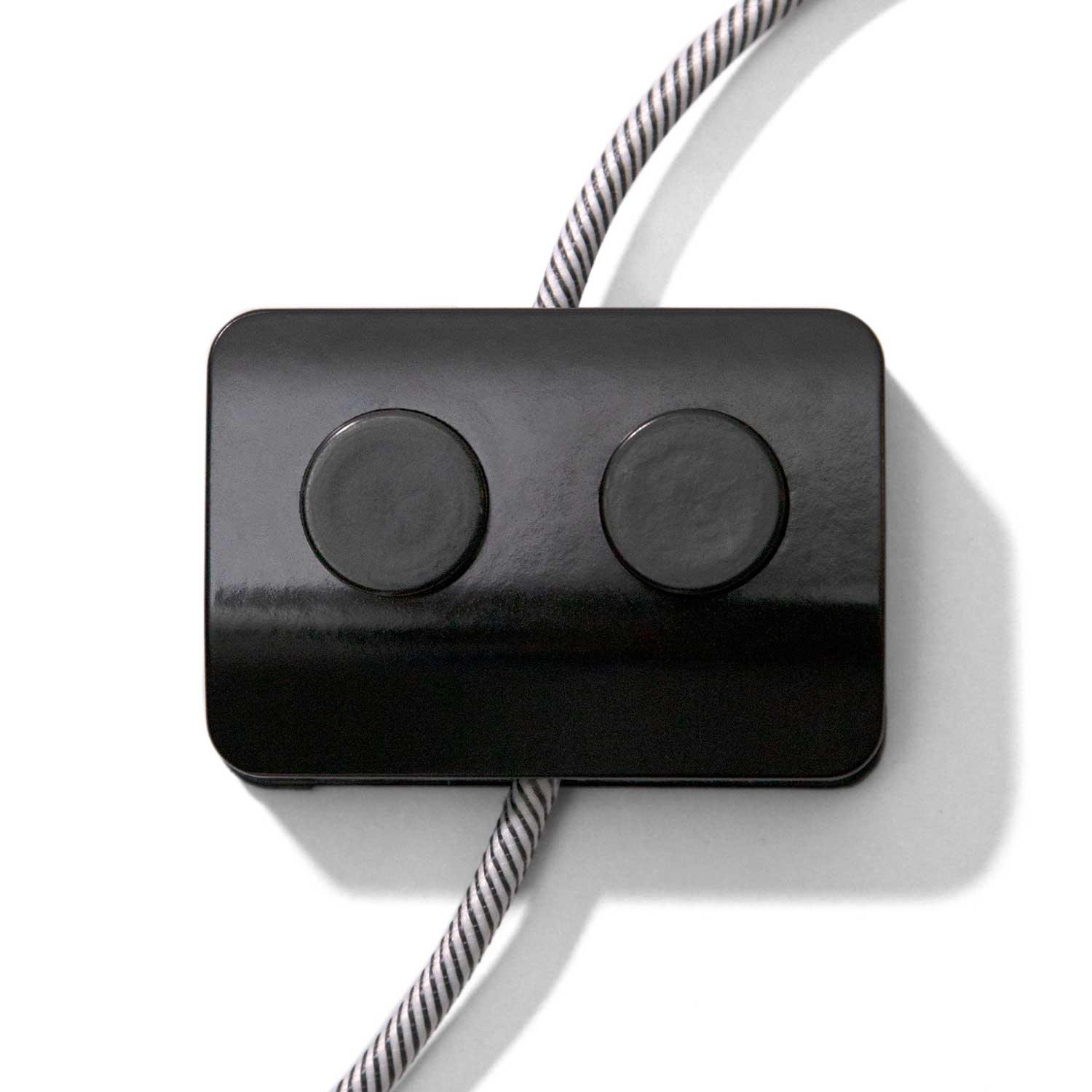 pedale switch Black Single-Pole Switch with Double Pedal Activation