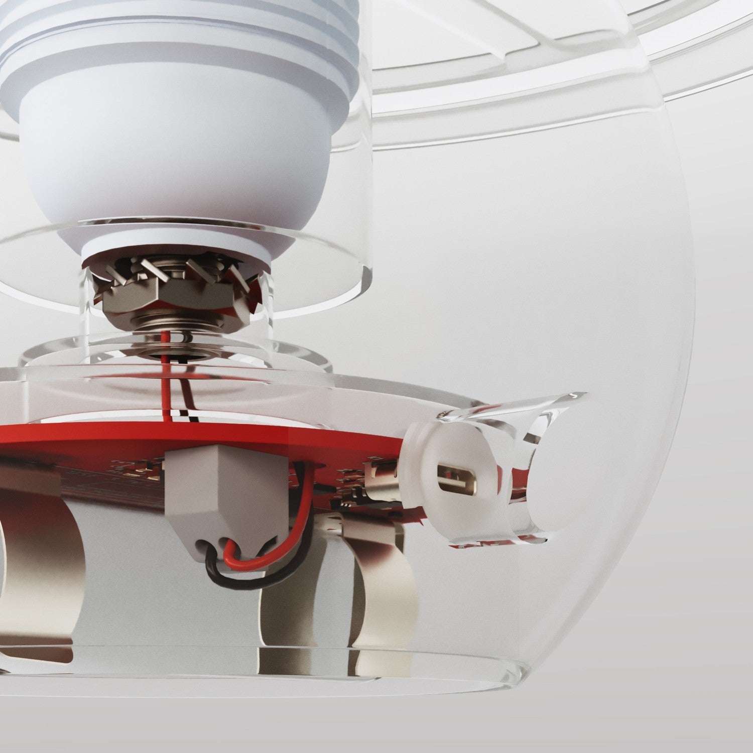 Kit elettronico per lampade a batteria 5V USB-C con portalampada E27 filettato - Bianco