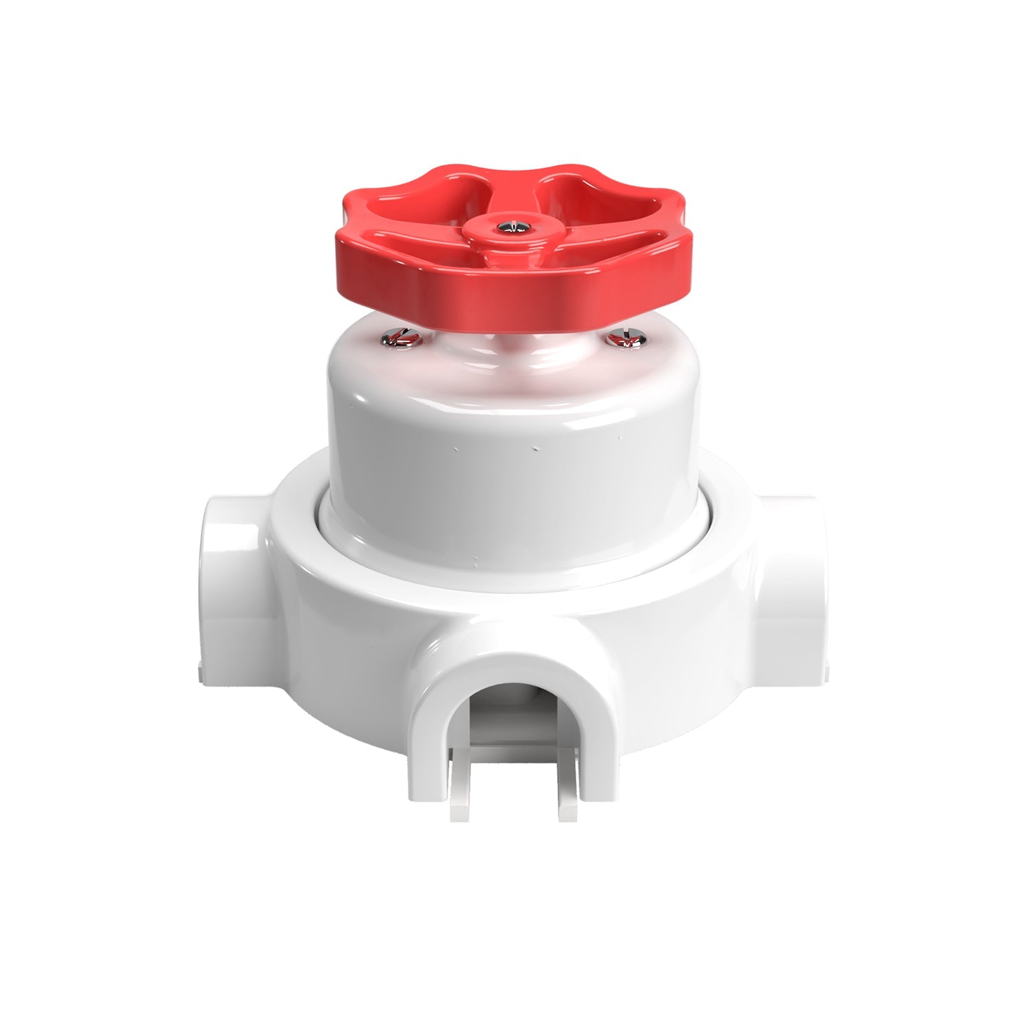 Kit interruttore/deviatore con manopola e base per Creative-Tubes in porcellana bianca Rosso 3