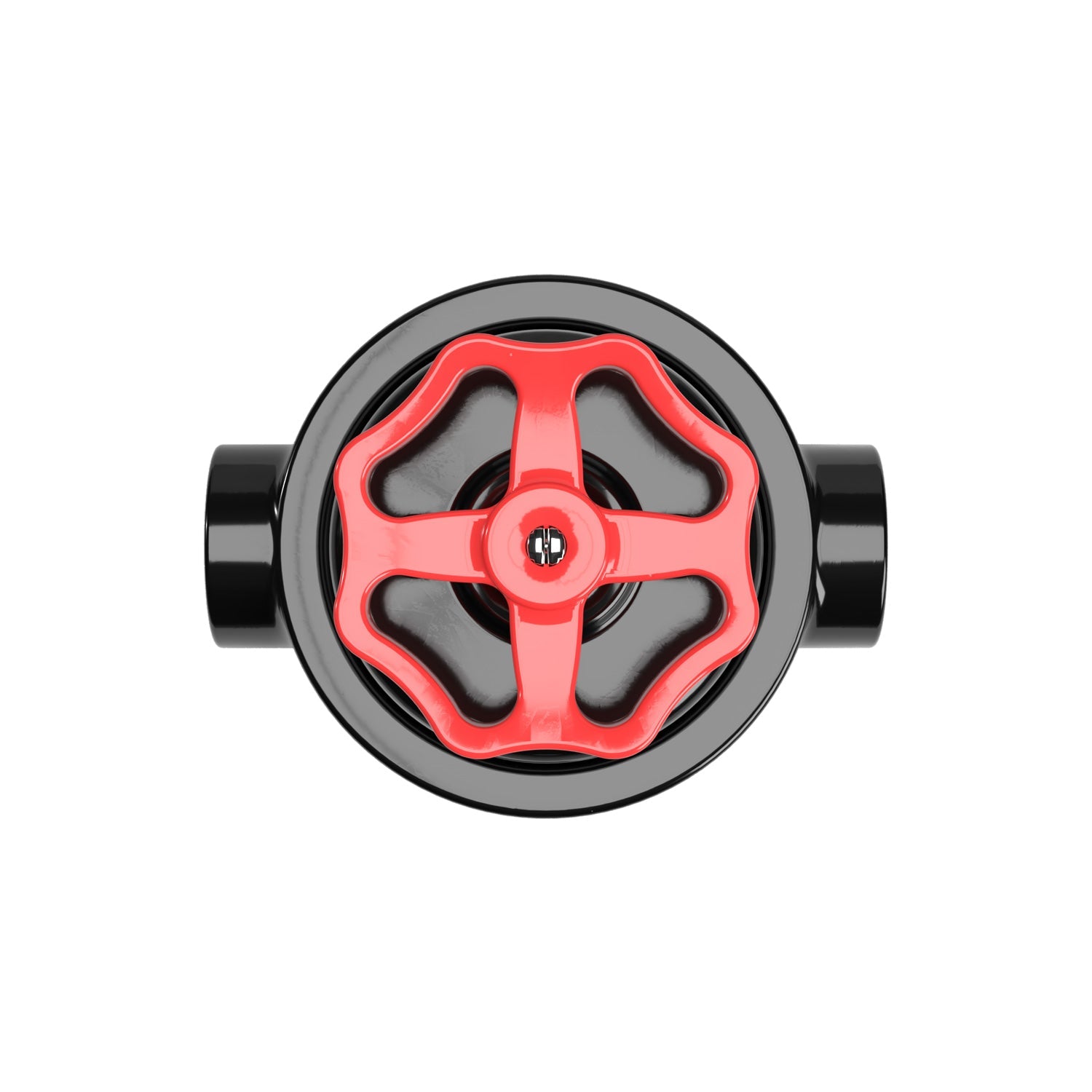 Kit interruttore/deviatore con manopola e base per Creative-Tubes in porcellana nera Rosso 2 in linea