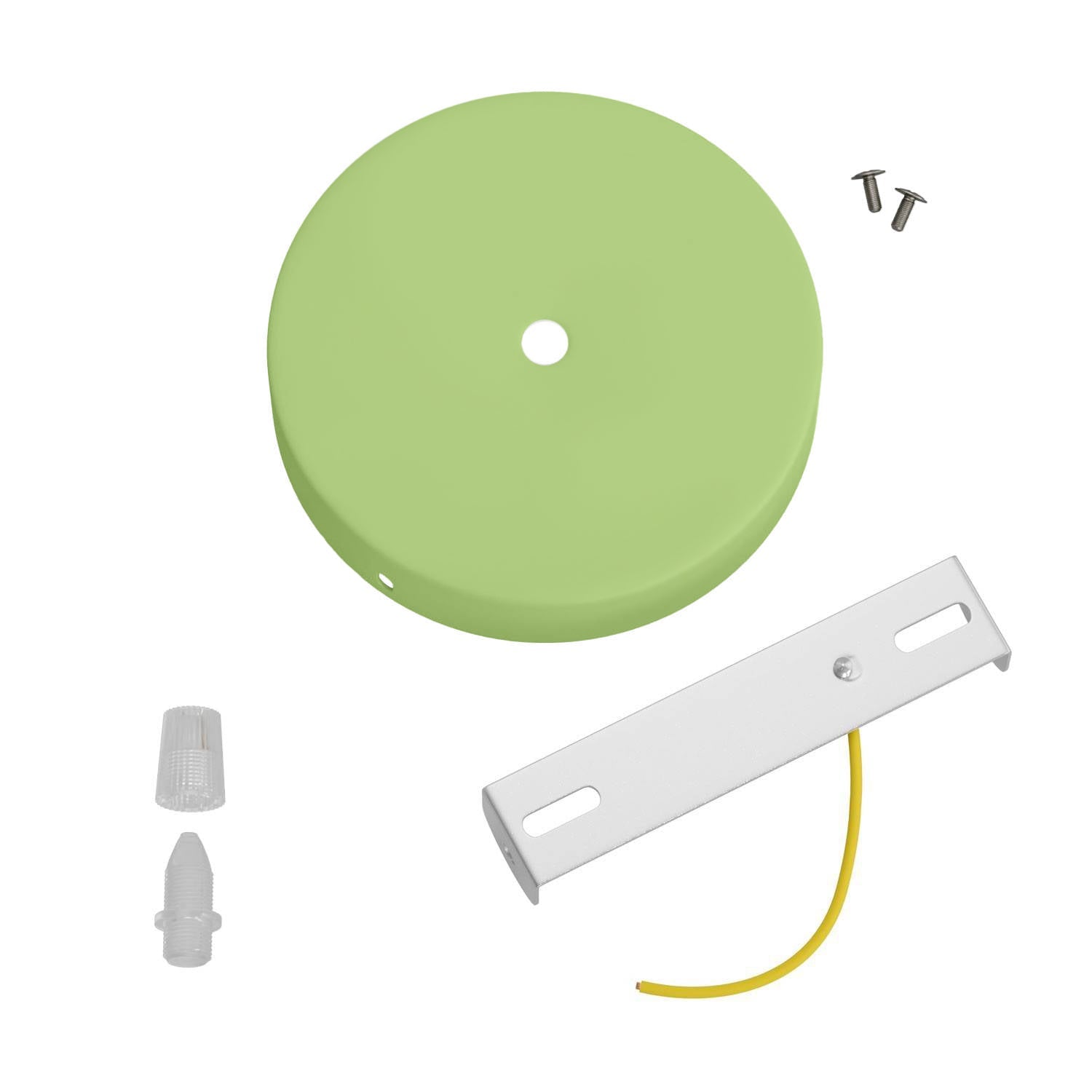 Kit rosone cilindrico in metallo - Verde prato