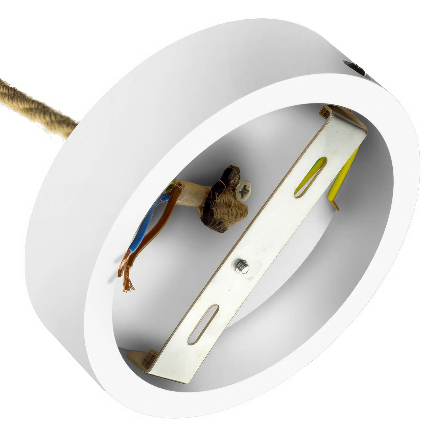 Kit rosone in legno - Bianco