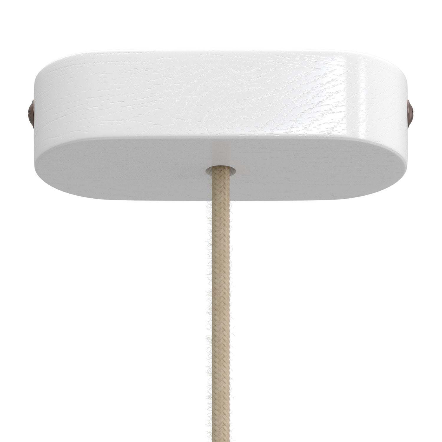 Kit rosone in legno ovale - Bianco