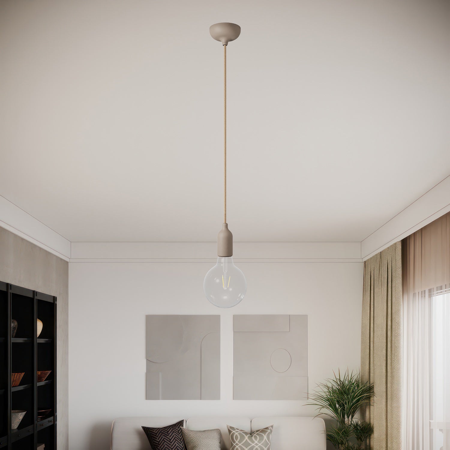 Kit rosone in silicone con foro centrale e predisposizione per foro laterale - Desert Brown