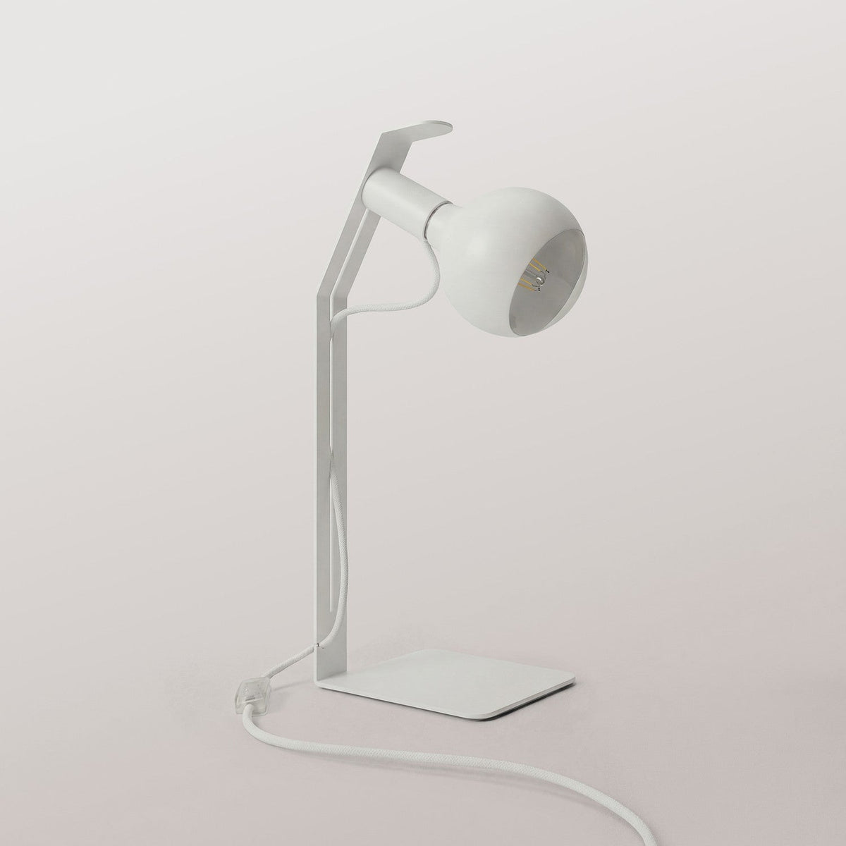 Koso Lucia - Lampada da tavolo con spina UK - Bianco