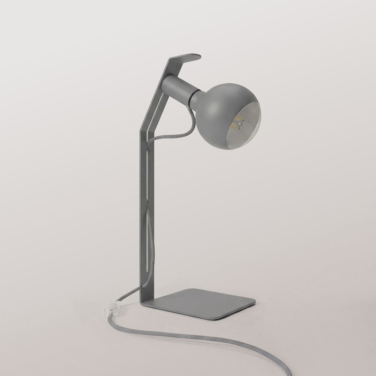 Koso Lucia - Lampada da tavolo con spina UK - Grigio