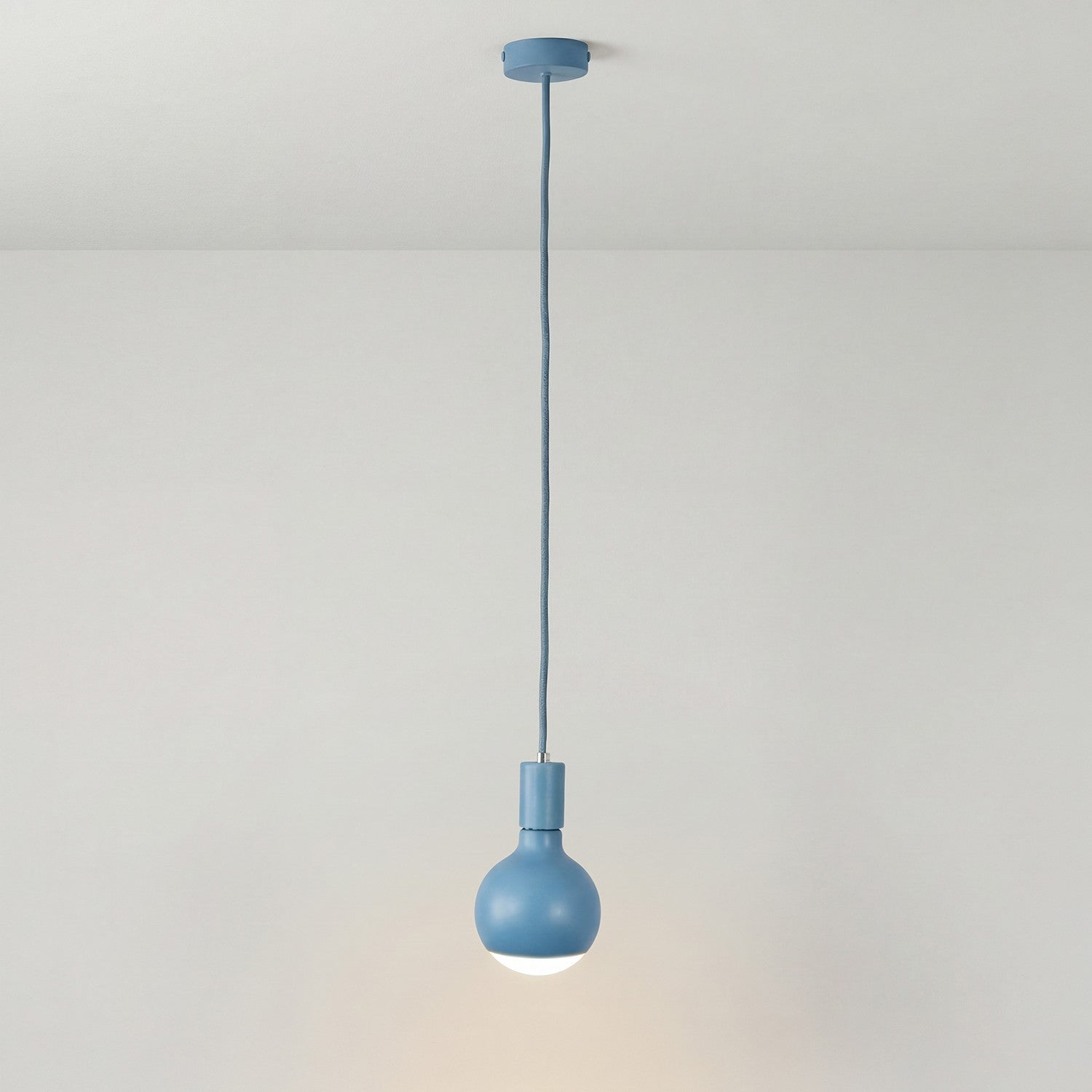 Filotto Metallico red pendant with E27 socket