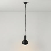 Lampada a sospensione Filotto Metallico con lampadina Lucia - Nero