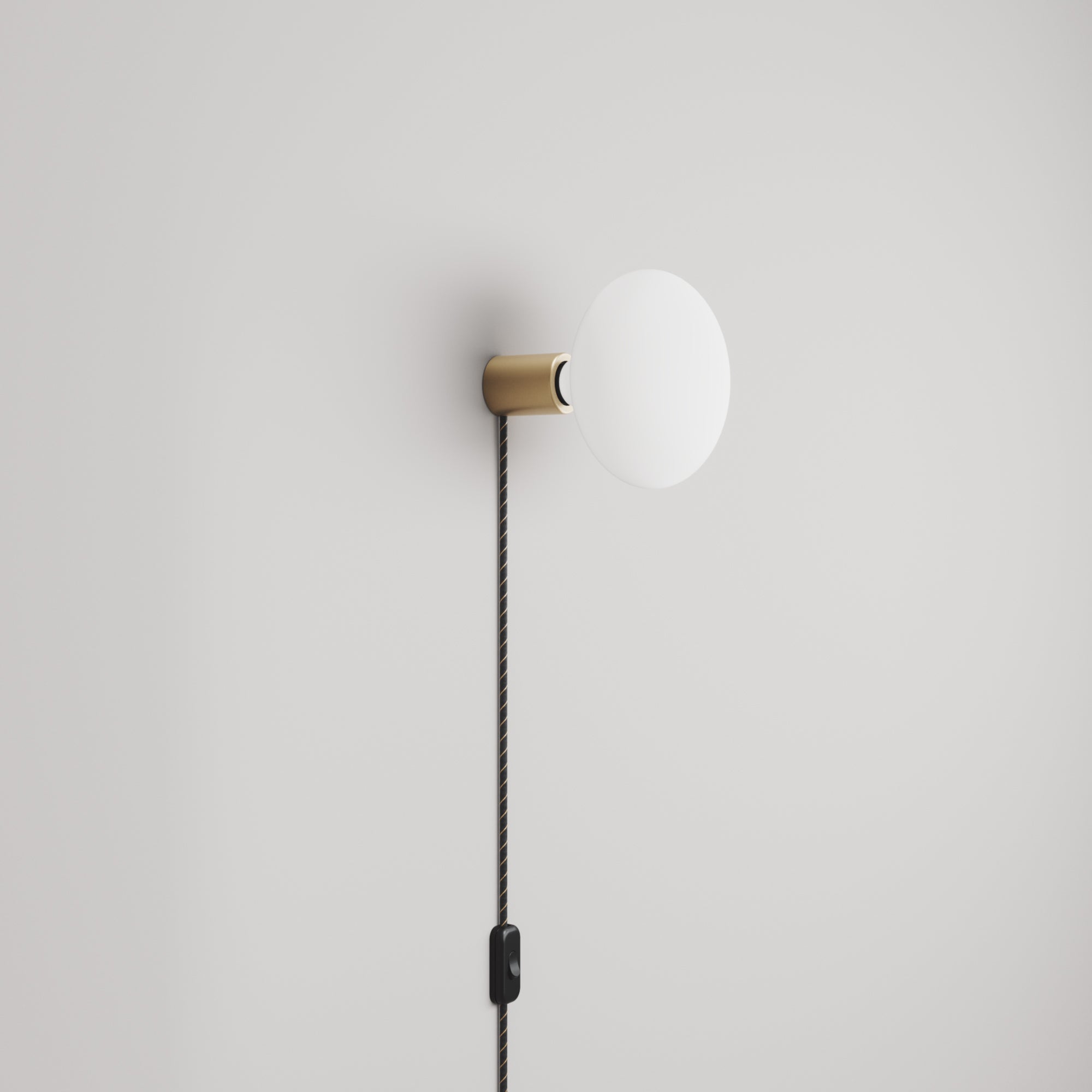 Lampada con spina UK con finitura metallica e lampadina LED Ellipse effetto porcellana - Bronzo satinato
