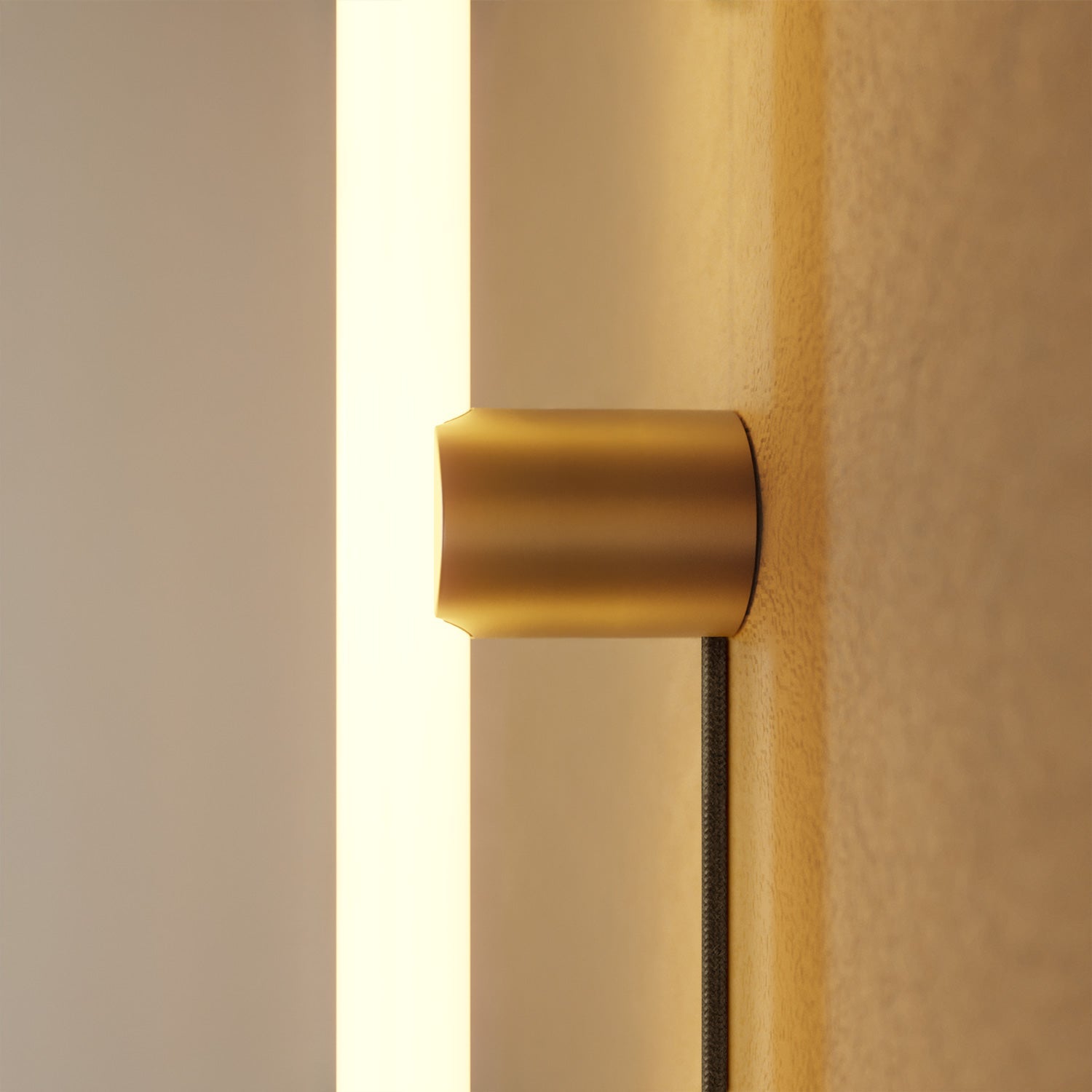 Lampada con spina UK con finitura metallica e lampadina LED lineare S14d - Bronzo satinato
