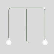 Lampada da esterno Modulair IP65 a 2 cadute con spina UK, paralumi infrangibili Unbreak-a-Ball e cavo SX08