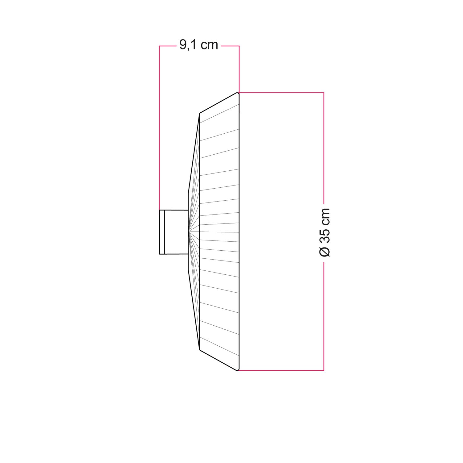 Lampada da parete e soffitto con paralume in rafia Moorea