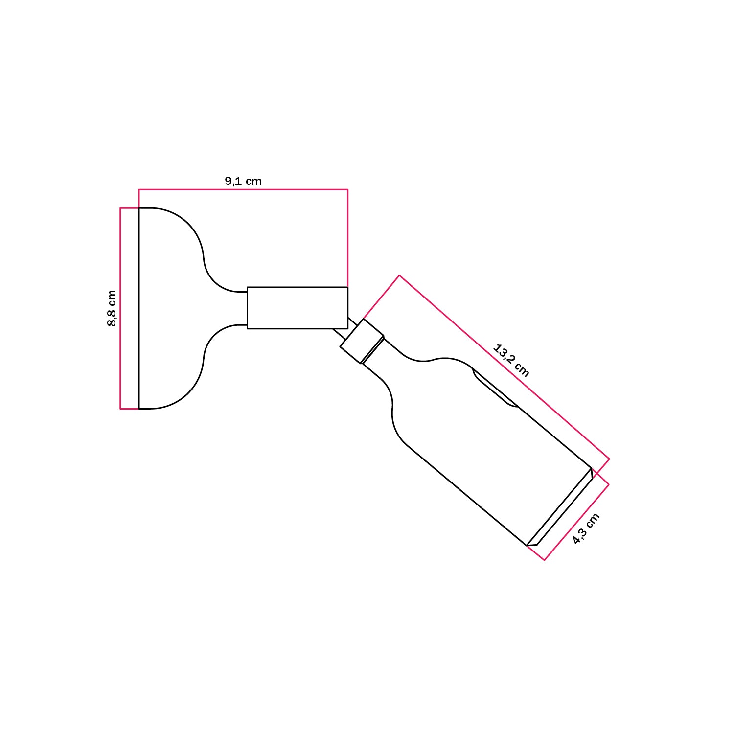 Lampada Fermaluce in silicone con snodo e con interruttore incorporato - Bianco
