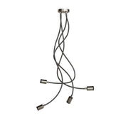 Lampada Mini faretto SPOTLIGHT GU1d0 Flex 90 da soffitto - Titanio satinato