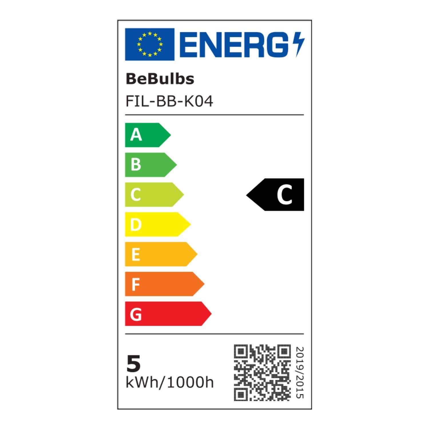 Lampadina LED Maria G125 4,8W 806Lm E27 2700K Dimmerabile - Nero