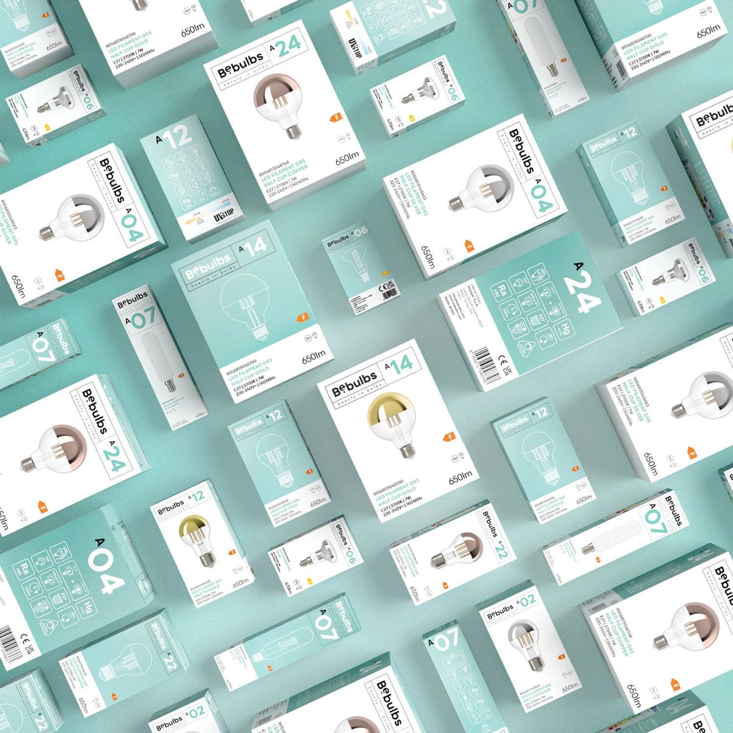 Lampadina LED Mezza Sfera Argento Goccia A60 7W 650Lm E27 2700K Dimmerabile - A02 - Creative Cables