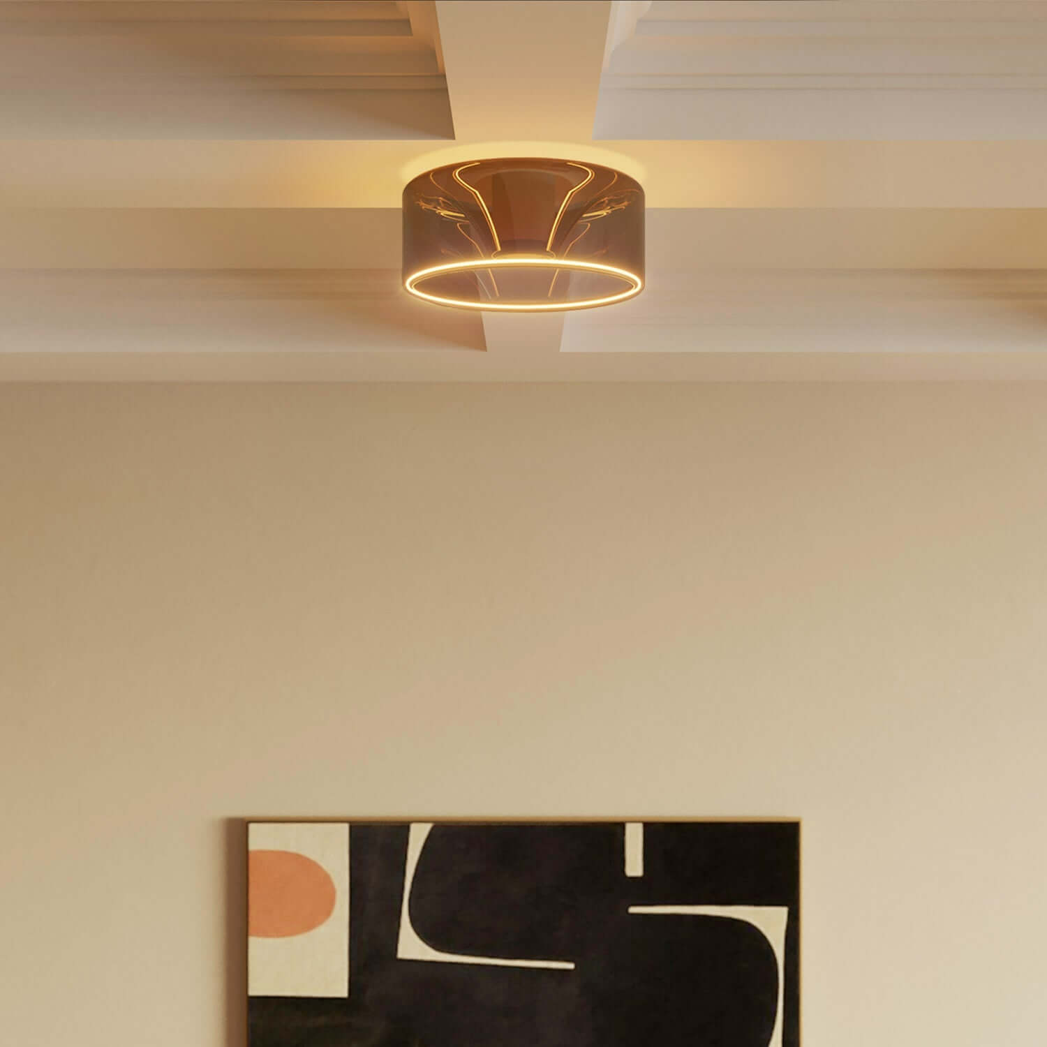 Lampadina LED Smoky Ghost Line Recessed Donut 195x83 6W 380Lm E27 1900K Dimmerabile - G12 - Creative Cables