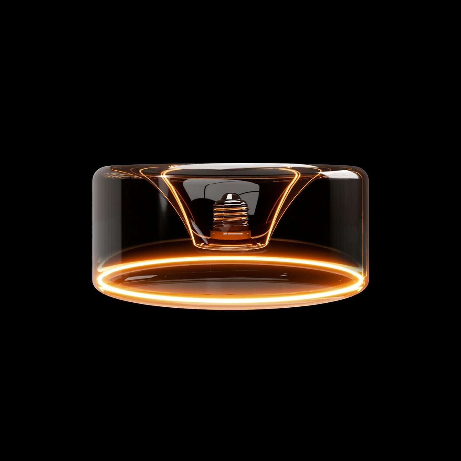 Lampadina LED Smoky Ghost Line Recessed Donut 195x83 6W 380Lm E27 1900K Dimmerabile - G12 - Creative Cables