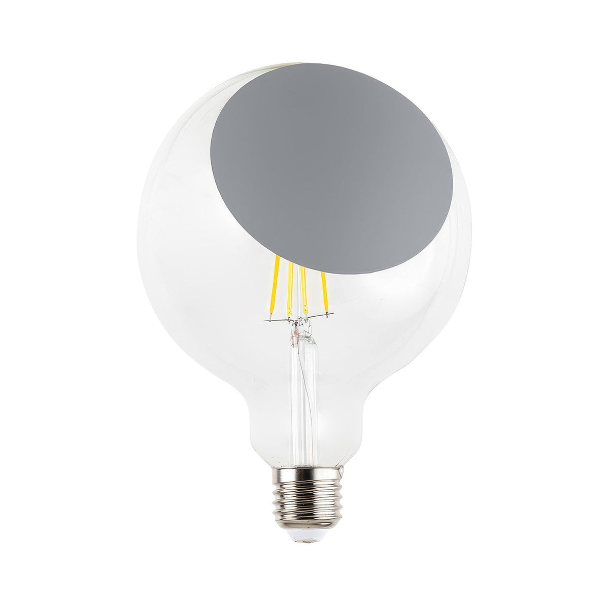 Sofia LED Light bulb G125 grey diffused light – Creative Cables
