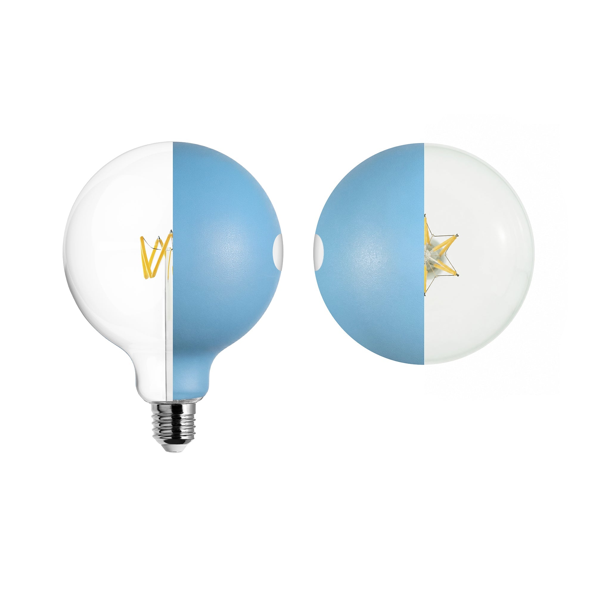 Lampadina LED Talia G125 4,8W 806Lm E27 2700K Dimmerabile - Blu - Creative Cables