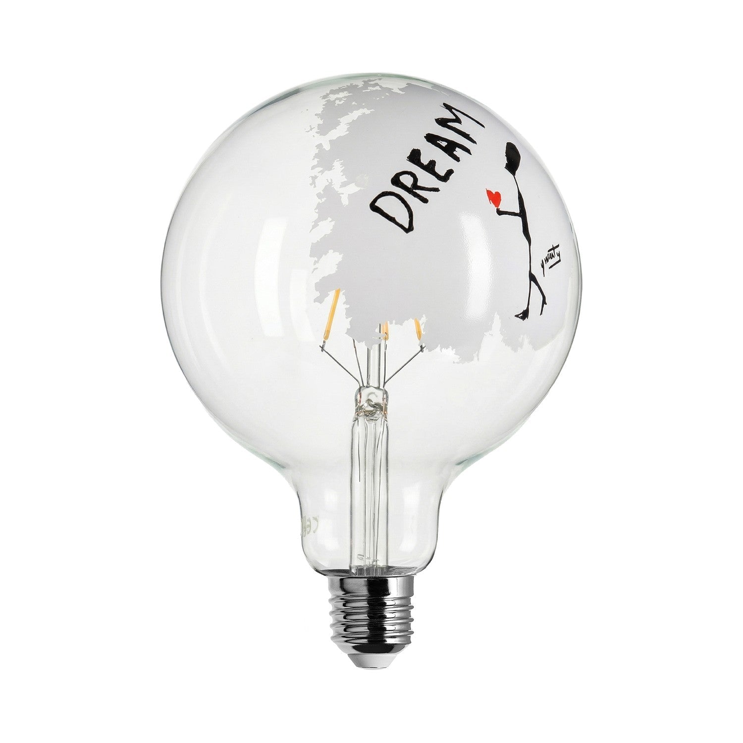 Lampadina LED Tattoo Dream G125 4,5W 470Lm E27 2700K Dimmerabile