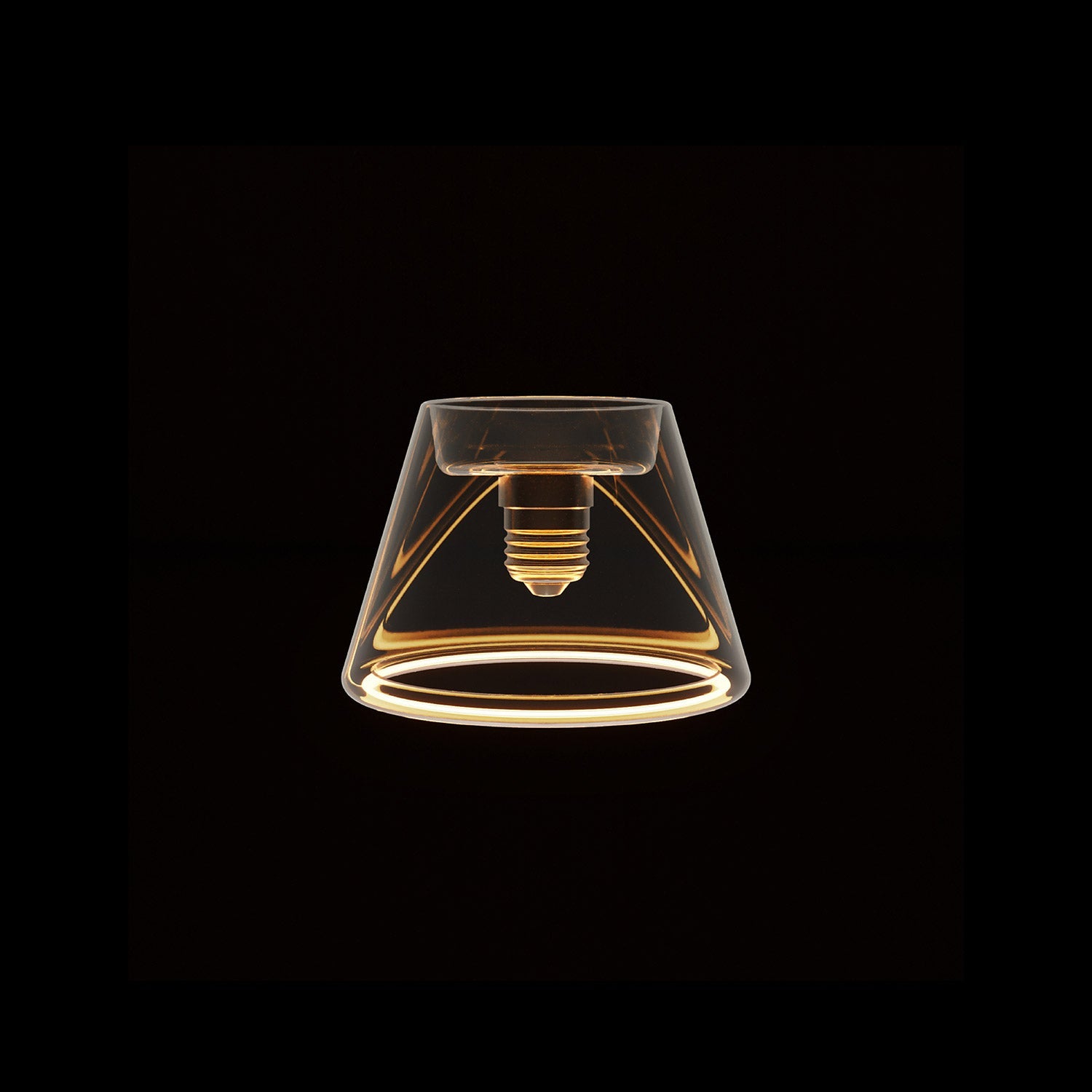 LED Clear Light Bulb Ghost Line CRI 90 Mini Cone 5,5W 450Lm E26 120V 2200K Dimmable - G07