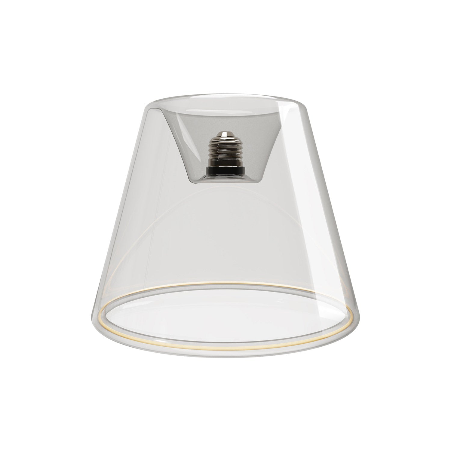 LED Clear Light Bulb Ghost Line CRI 90 Recessed Cone 5,5W 480Lm E26 120V 2200K Dimmable - G01