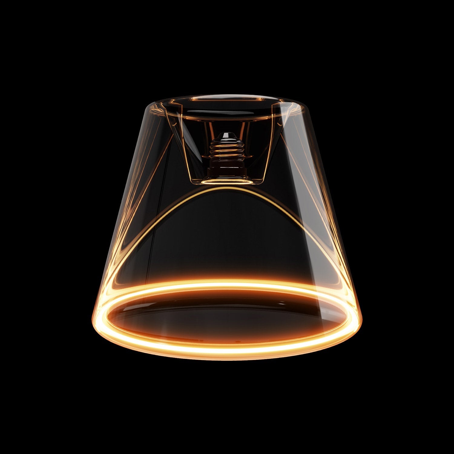 LED Clear Light Bulb Ghost Line CRI 90 Recessed Cone 5,5W 480Lm E26 120V 2200K Dimmable - G01