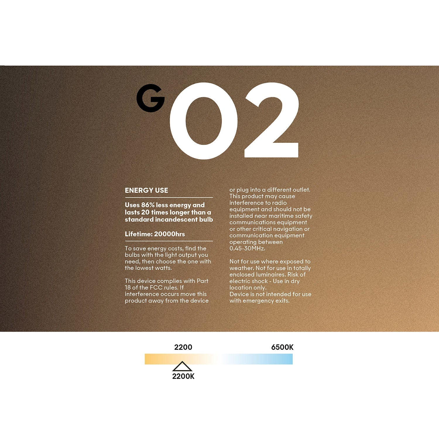 LED Clear Light Bulb Ghost Line CRI 90 Recessed Donut 5,5W 480Lm E26 2200K Dimmable - G02