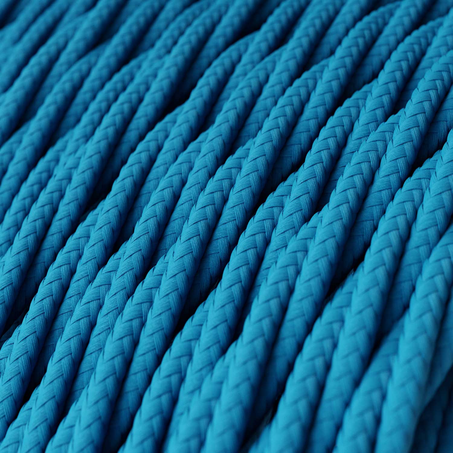 Light Blue Rayon covered Twisted electric cable - TM11