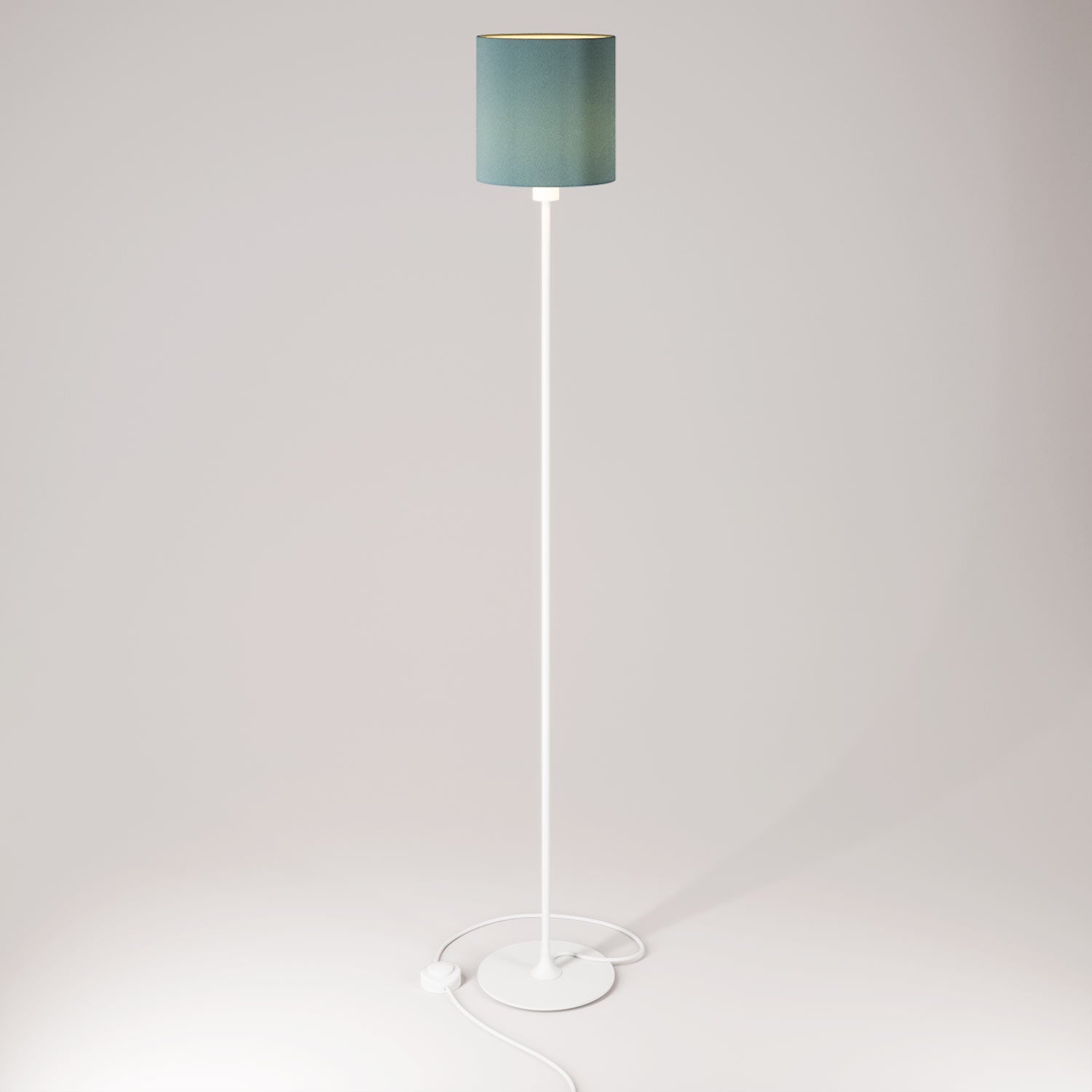 MAG-Y floor lamp with cylindrical M shade - Matt white