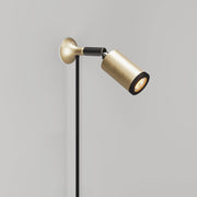 MAG-Y metal wall light with swivel joint and spotlight - Brushed bronze