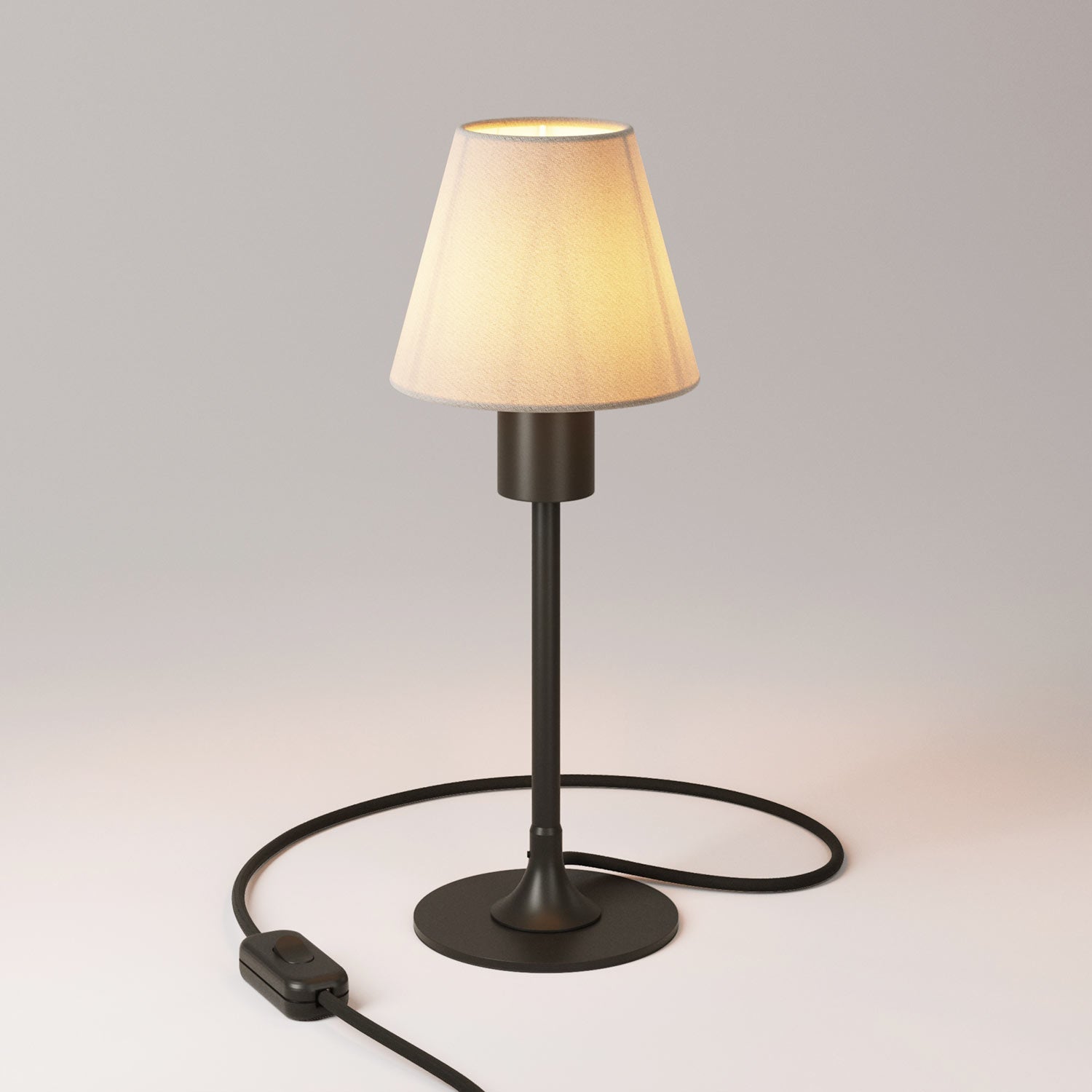 MAG-Y table lamp with canvas shade - Black