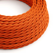 Orange Rayon covered Twisted electric cable - TM15