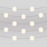 Outdoor 12-Light String Light for wet locations Gray, Power supply with US plug - Marina12 Cherry