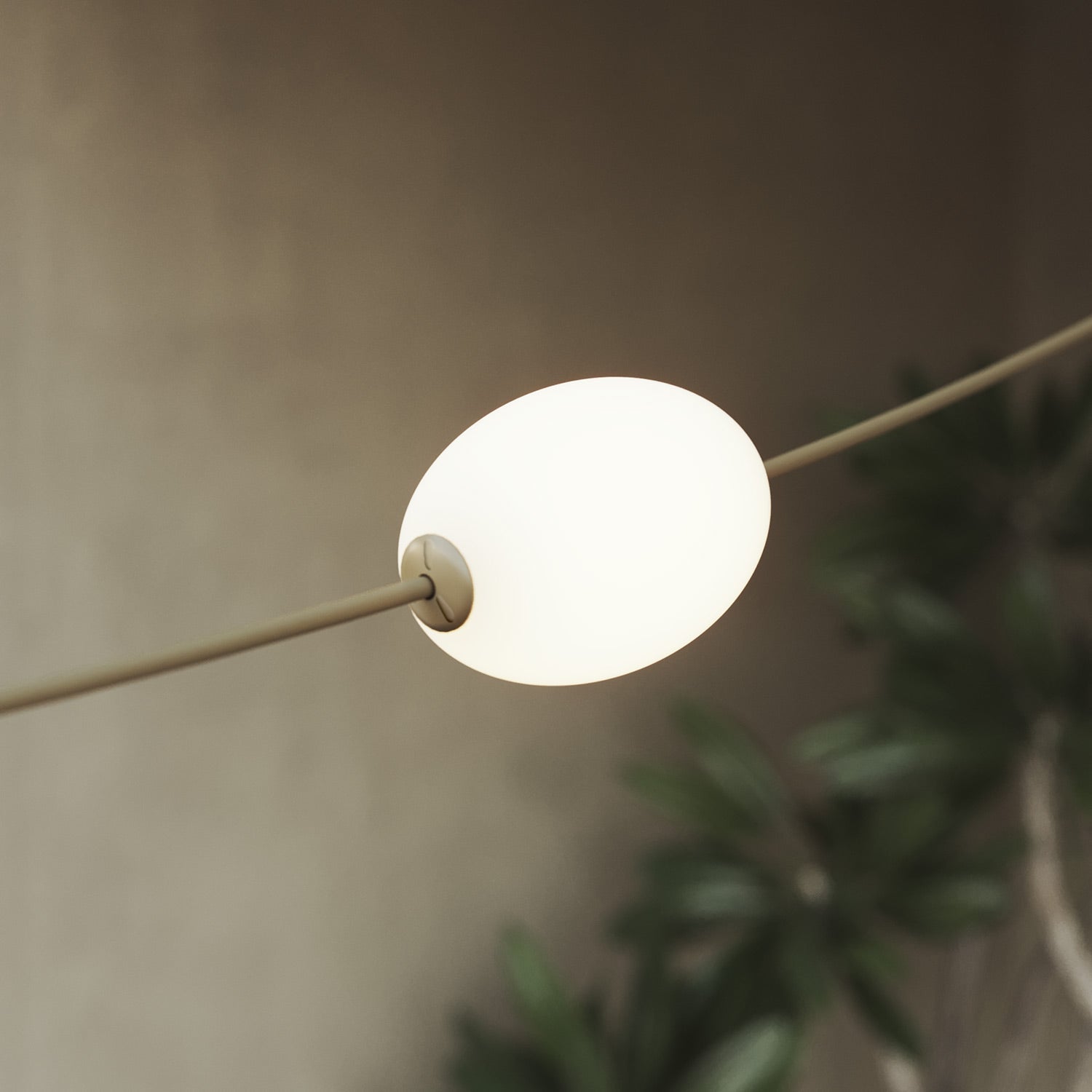 Outdoor 12-Light String Light for wet locations Olive Green, Power supply with US plug - Marina12