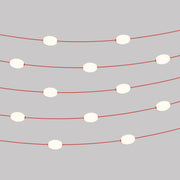 Outdoor 12-Light String Light for wet locations Starfish Red, Power supply with US plug - Marina12