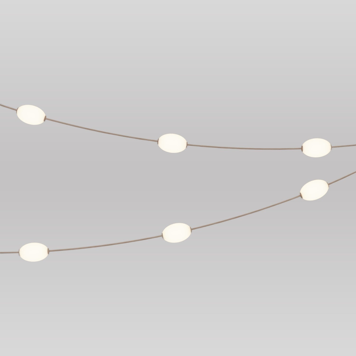 Outdoor 6-Light String Light for wet locations Desert Brown, Power supply with US plug - Marina6