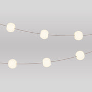 Outdoor 6-Light String Light for wet locations Desert Brown, Power supply with US plug - Marina6 Cherry