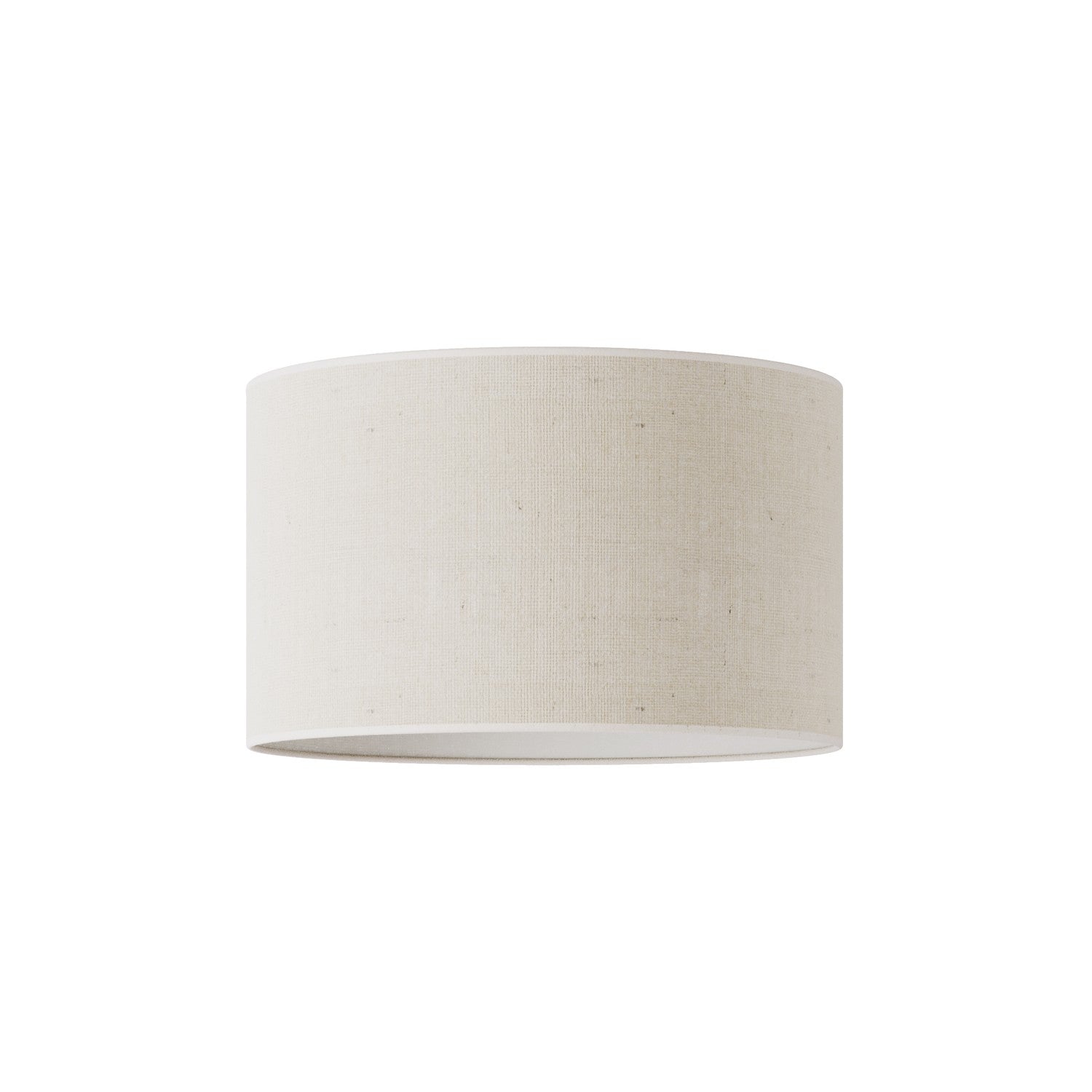 Paralume Cilindro L in tessuto con attacco E27 - Made in Italy - Juta Chiara