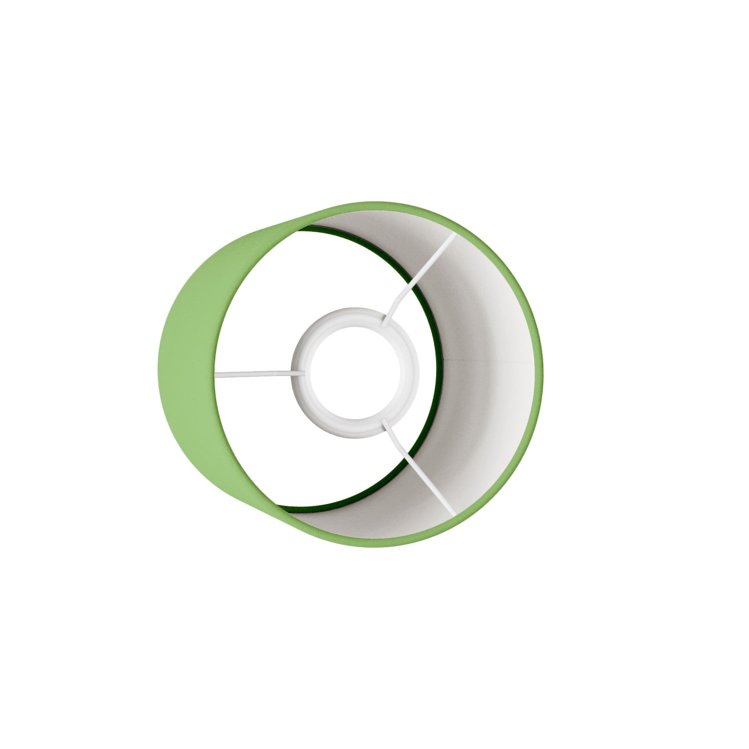 Paralume Cilindro S in tessuto con attacco E27 - Made in Italy - Cinette Verde Pistacchio