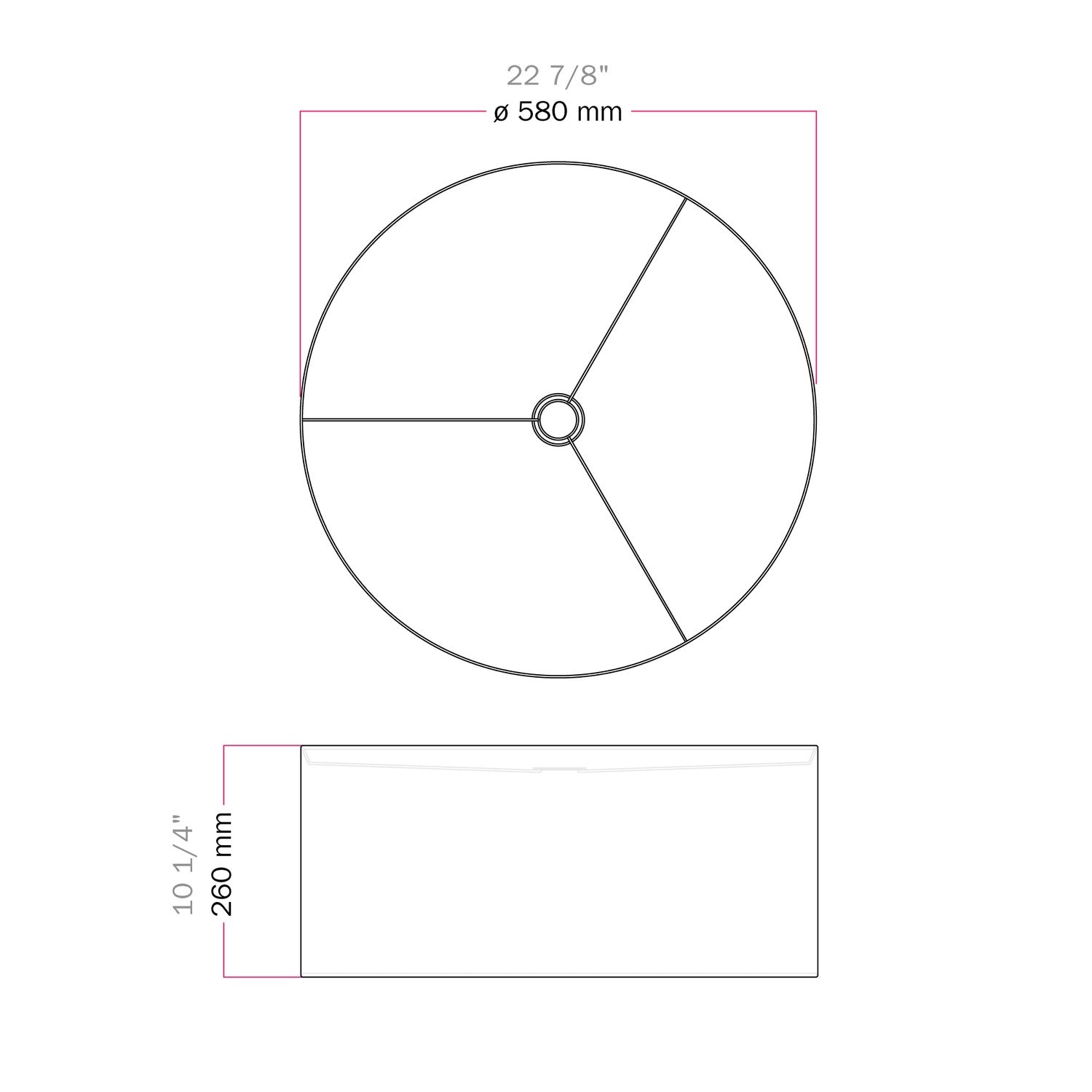 Paralume Cilindro XXL in tessuto con attacco E27 - Made in Italy - Juta Naturale