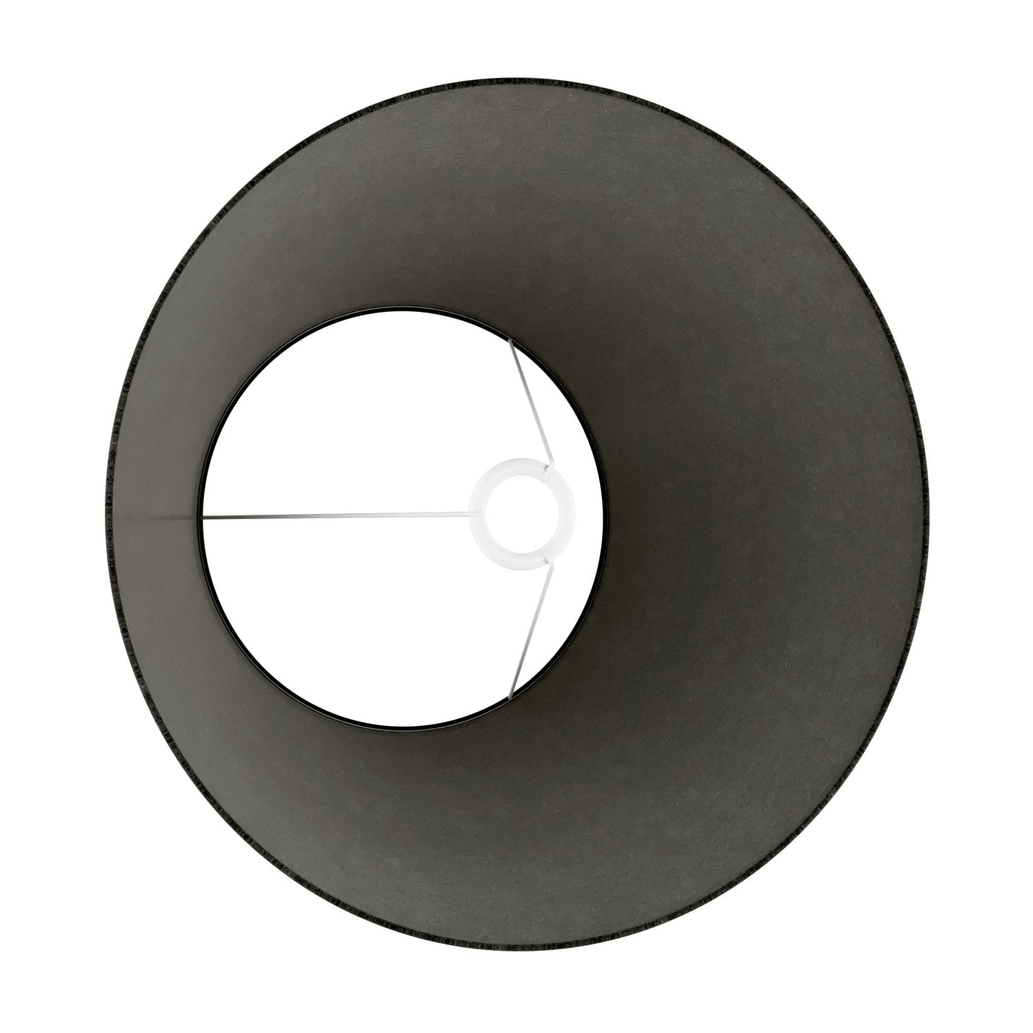 Paralume Impero L per lampada da tavolo o applique con attacco E27 - Made in Italy - Lana Grigio Scuro