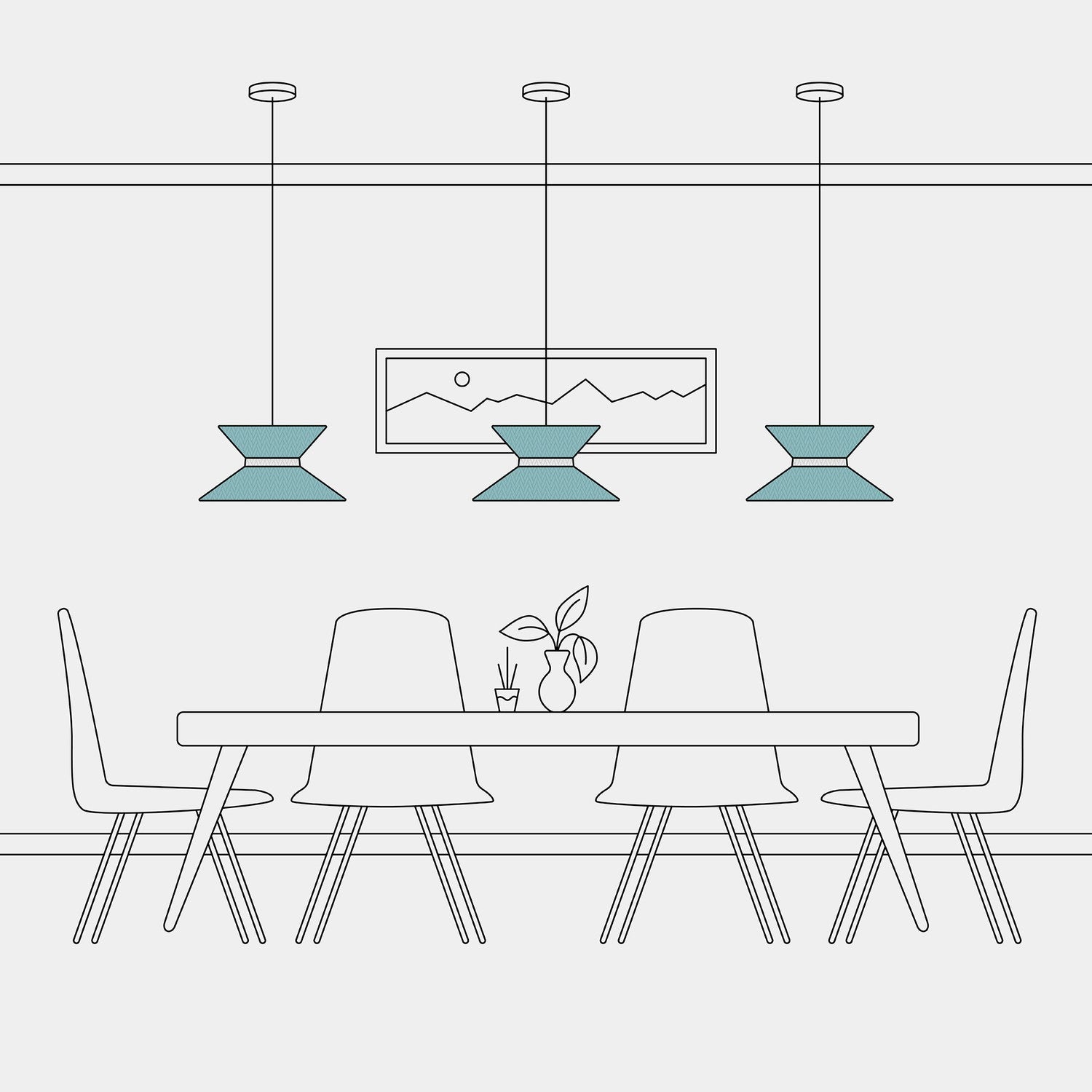 Paralume in tessuto Clessidra Teletta verde dubbio - Made in Italy Arenal sabbia