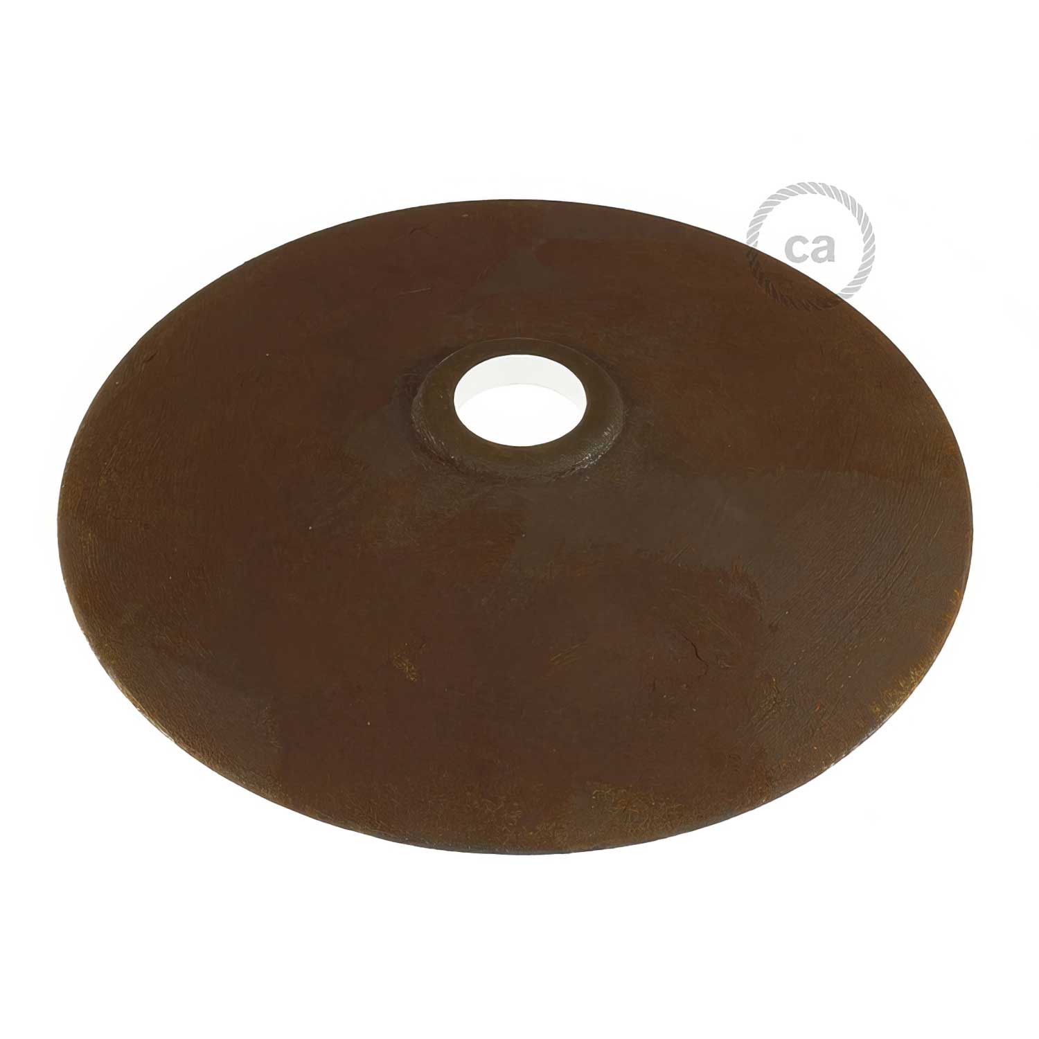 Paralume Piatto in ceramica per sospensione - Made in Italy - Effetto corten - Creative Cables