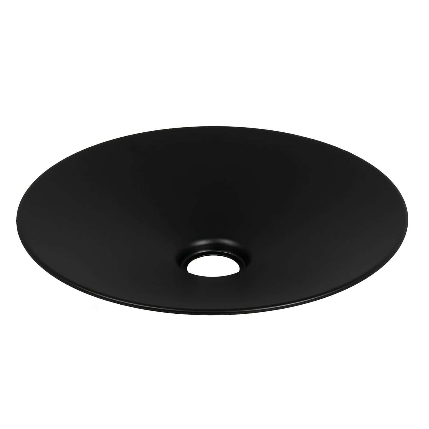 Paralume Swing in metallo smaltato con attacco E27 - Nero interno Nero - Creative Cables