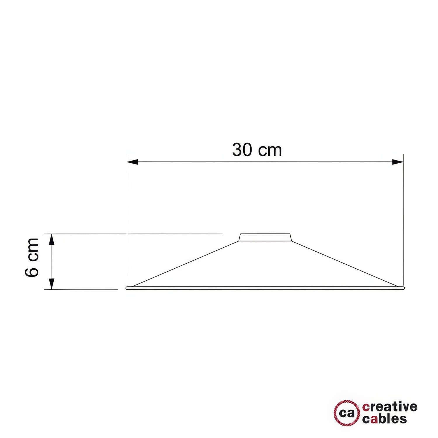 Paralume Swing in metallo smaltato con attacco E27 - Titanio satinato - Creative Cables