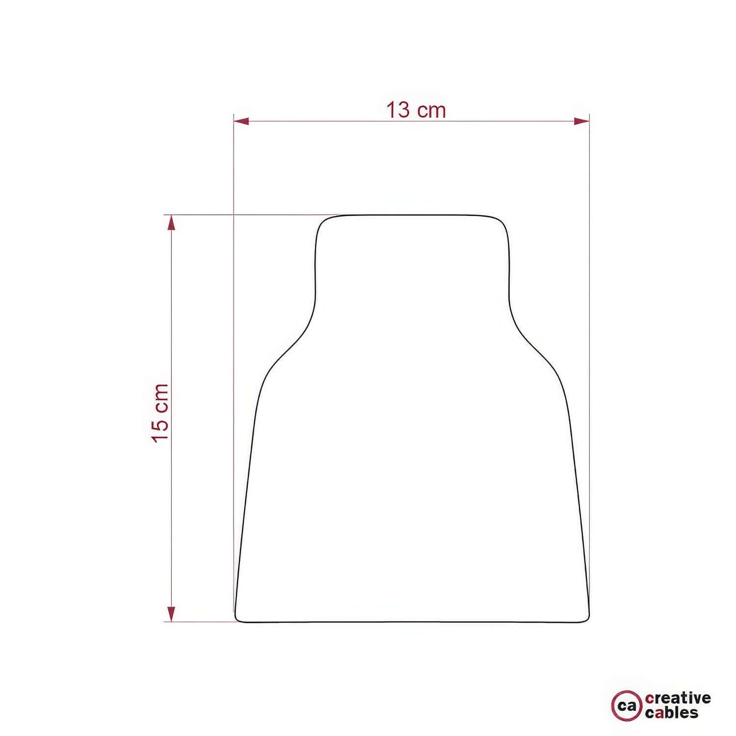 Paralume Vaso in ceramica, collezione Materia - Made in Italy - Lavagna - Creative Cables