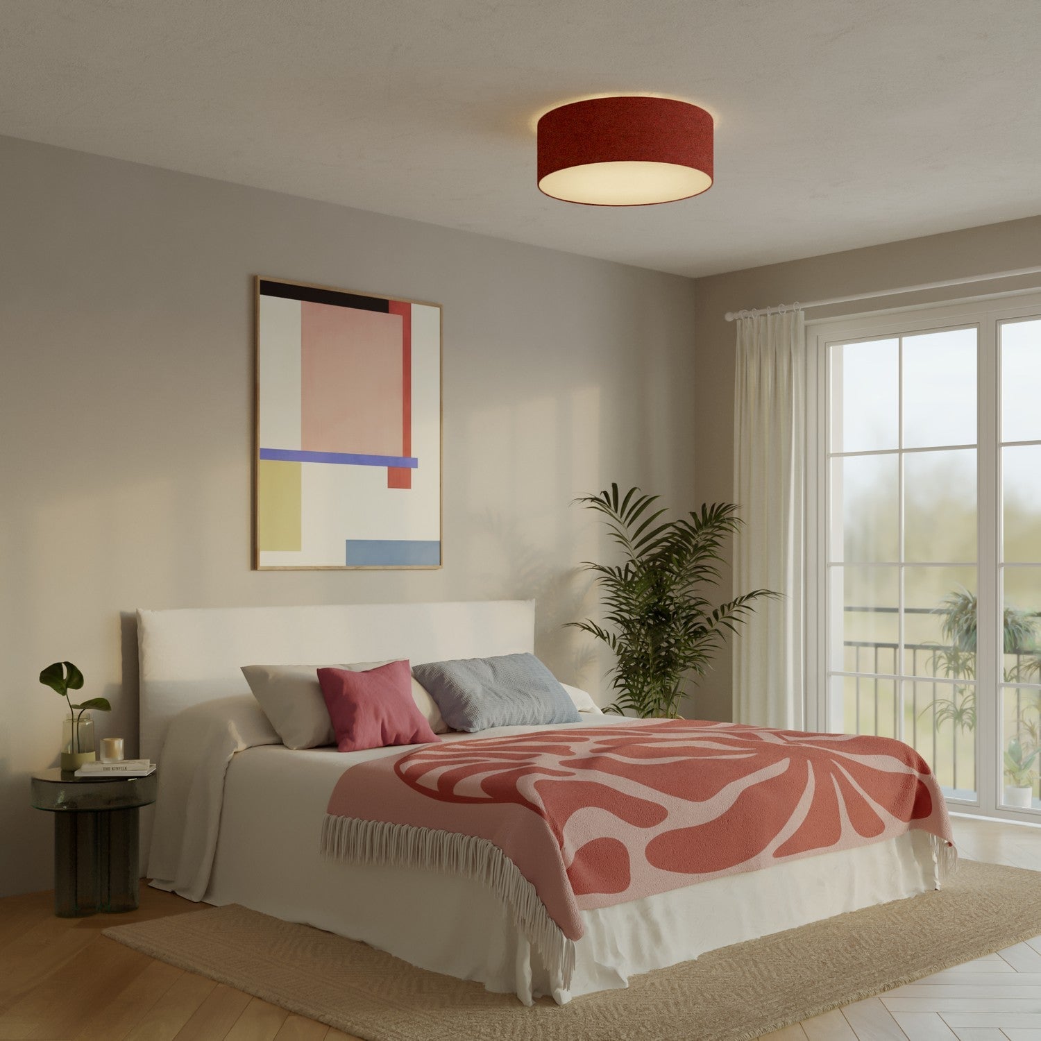 Plafoniera in tessuto Large - Made in Italy - Lana Aragosta